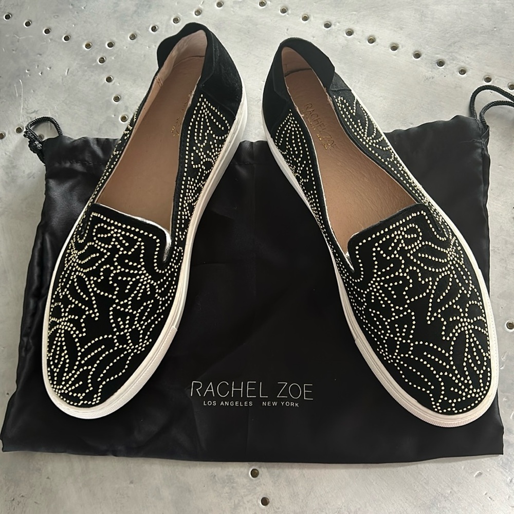 Rachel Zoe Black Suede Burke Studs. Women’s size 9 NWT,box, and shoe bag!